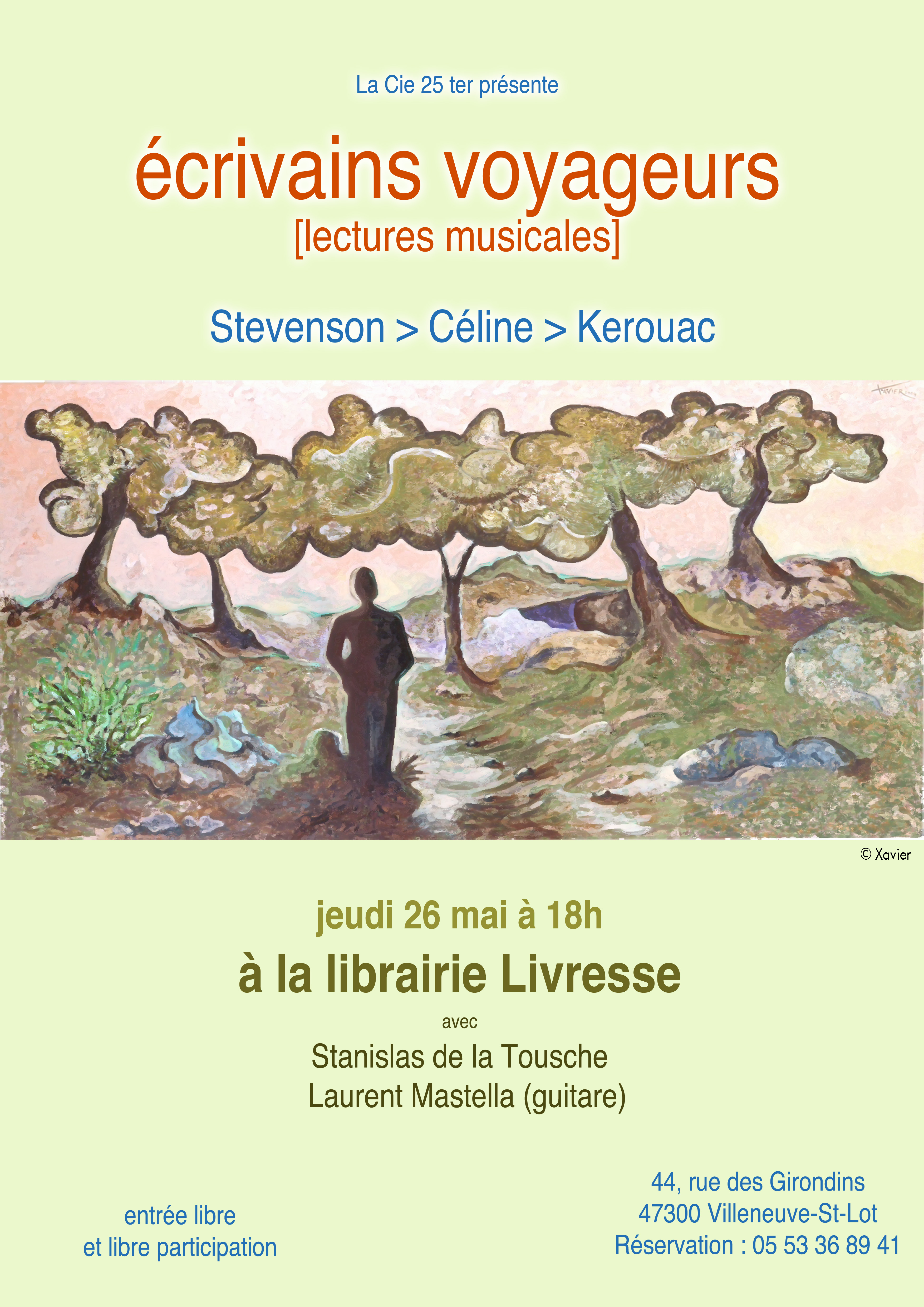 C’était jeudi 26 mai à la librairie Livresse : des Lectures Musicales d’une haute définition artistique et émotionnelle!