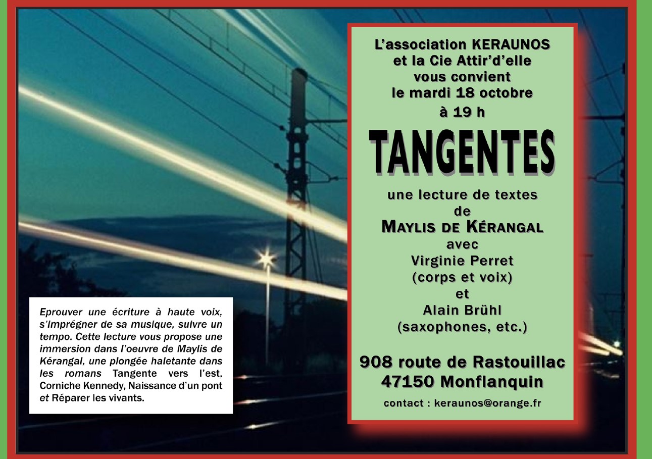 Lecture de textes a de Maylis de Kérangal à Rastouillac !