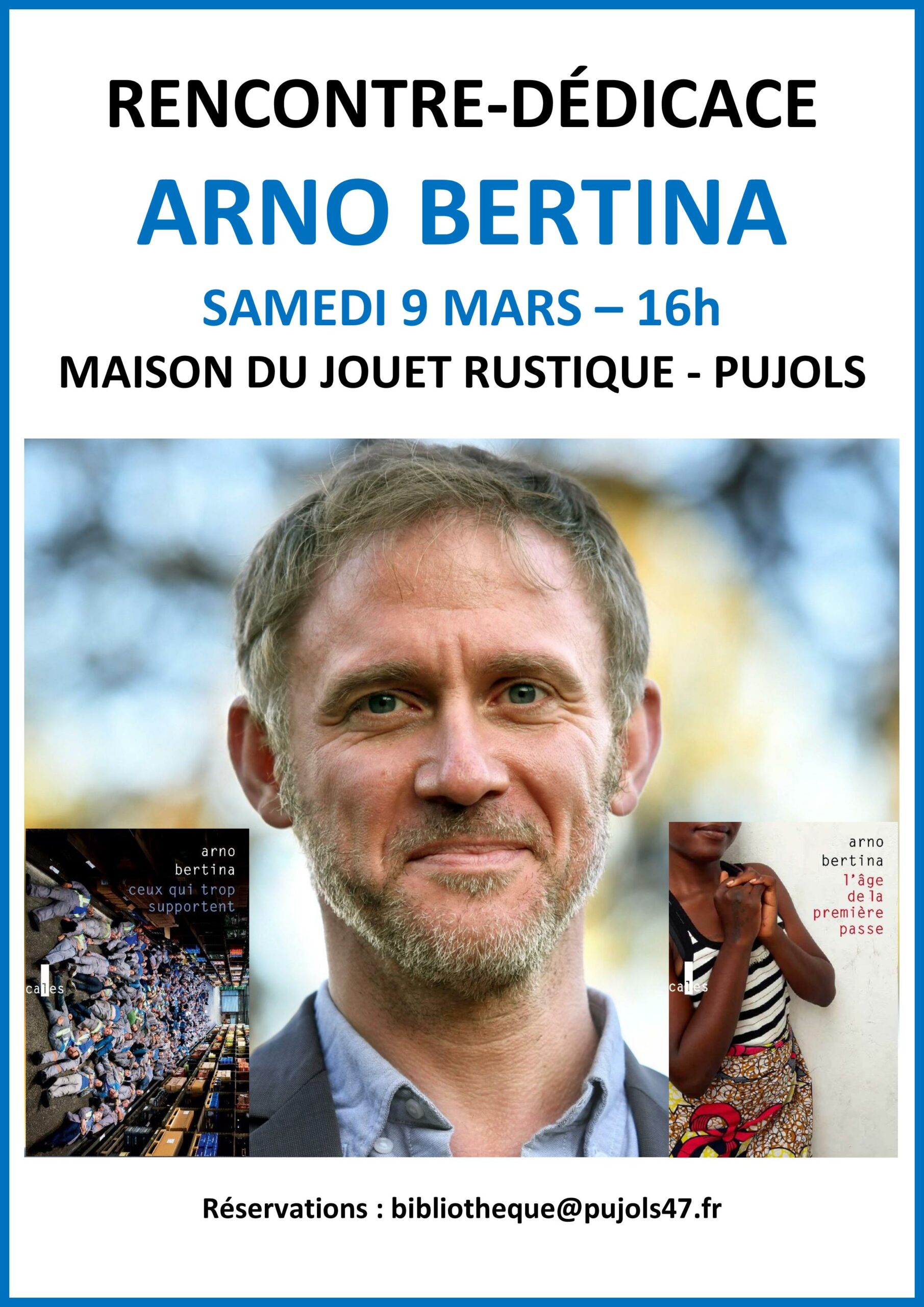 Rencontre avec Arno Bertina à Pujols