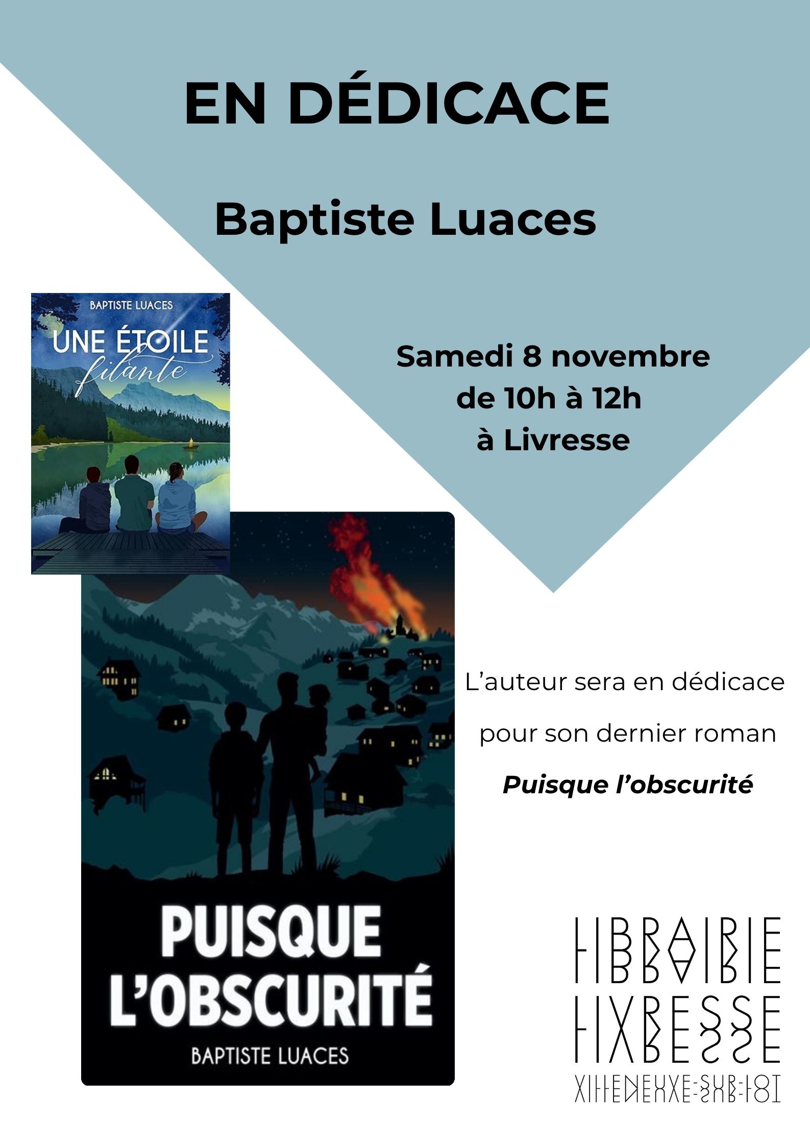 Baptiste Luaces en dédicace