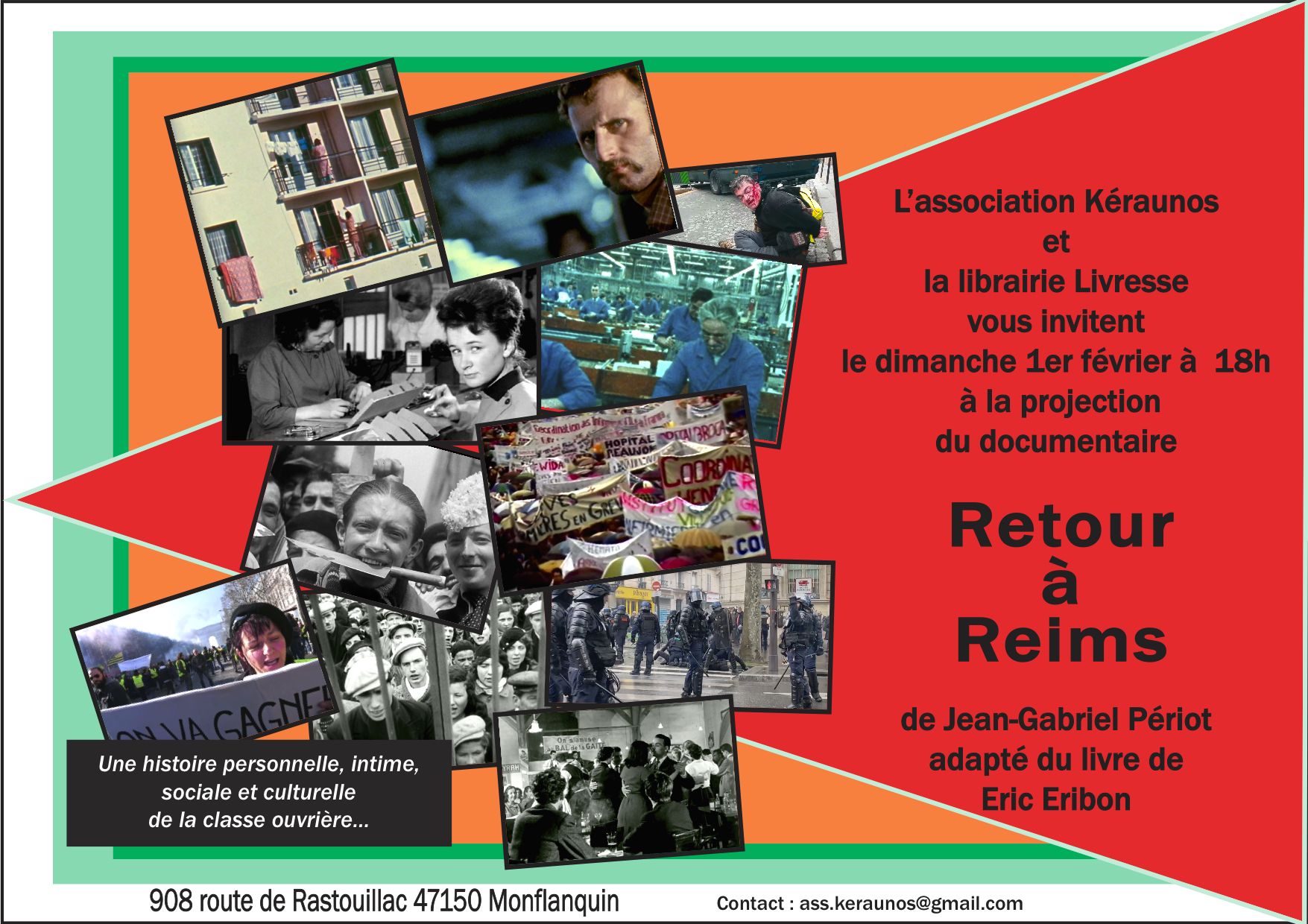 Projection : Retour à Reims