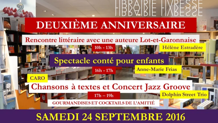 Livresse fête ses 2 ans : des livres, du conte, du chant et de la musique, c&rsquo;est la fête des mots!