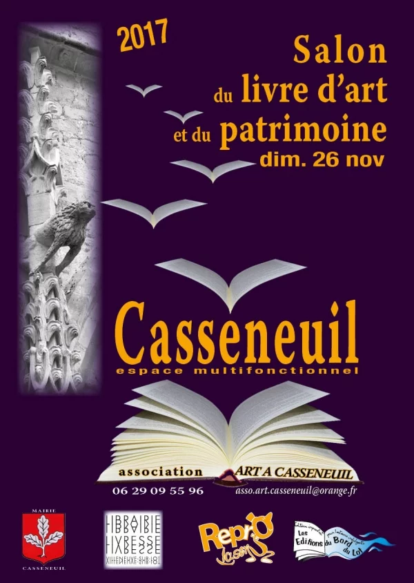 Livresse partenaire du 1er Salon du Livre d’Art et du Patrimoine de Casseneuil
