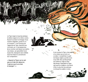 face au tigre page