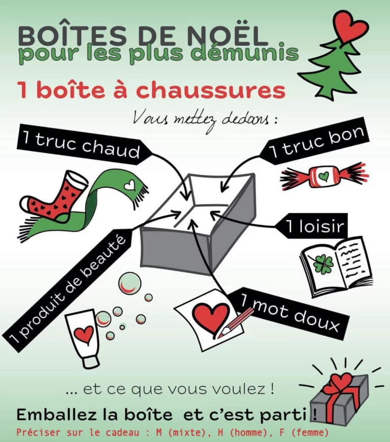 Rappel : Opération boîtes solidaire avec R.E.L.A.I.S! Offrir un Noël pour les plus démunis