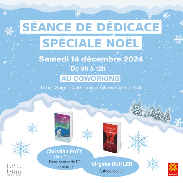 Séance de dédicace à l&rsquo;espace de co-working !